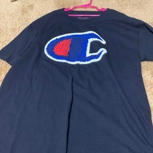 champion t-shirt in navy blue
